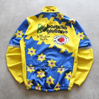 Barcella Giuliano Yellow-Blue Cycling Jacket (Man-S)