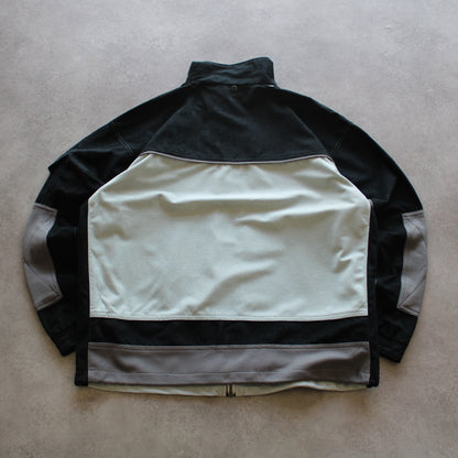 Black & Grey Zip Up Sweater (Man-L) [SPOTTED]