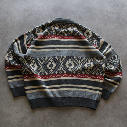 Game Over Vintage Knitted Cardigan (Man-M)