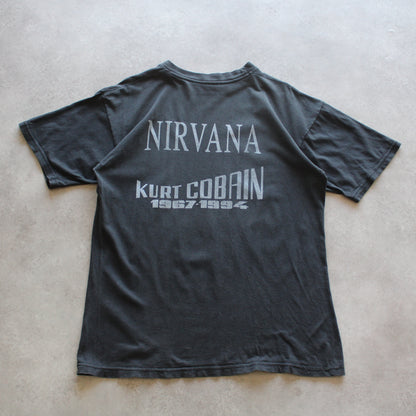 Nirvana Kurt Cobain Memorial Graphic T-Shirt (1967–1994) (Size-L)