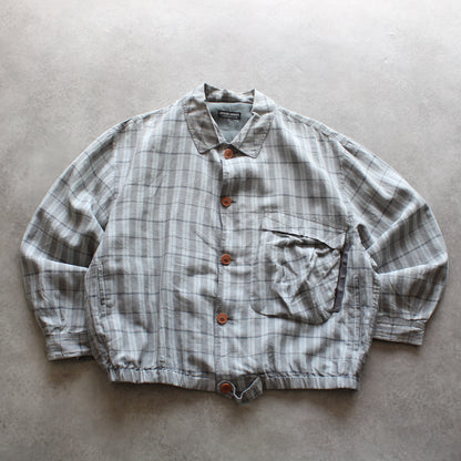 Giorgio Armani Vintage Checked Bomber Shirt Jacket (Man-L)