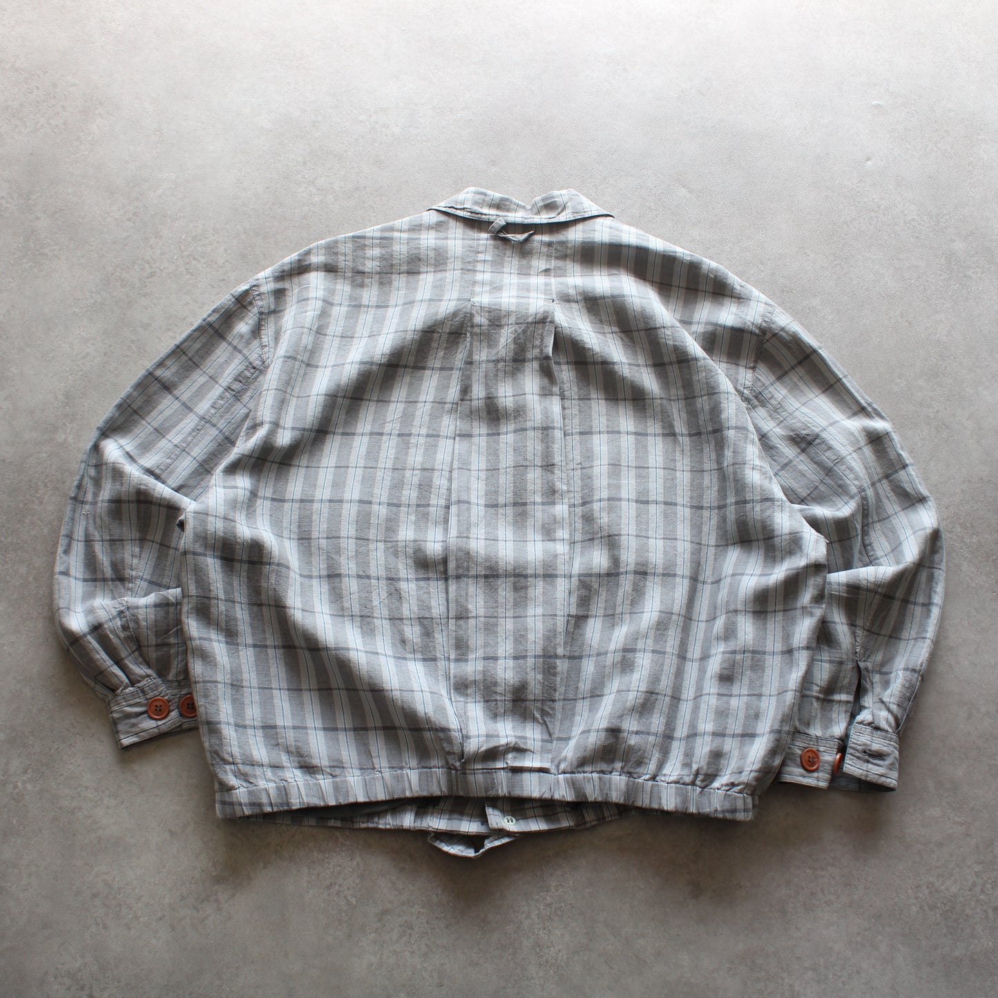 Giorgio Armani Vintage Checked Bomber Shirt Jacket (Man-L)