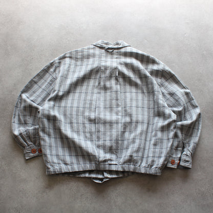 Giorgio Armani Vintage Checked Bomber Shirt Jacket (Man-L)