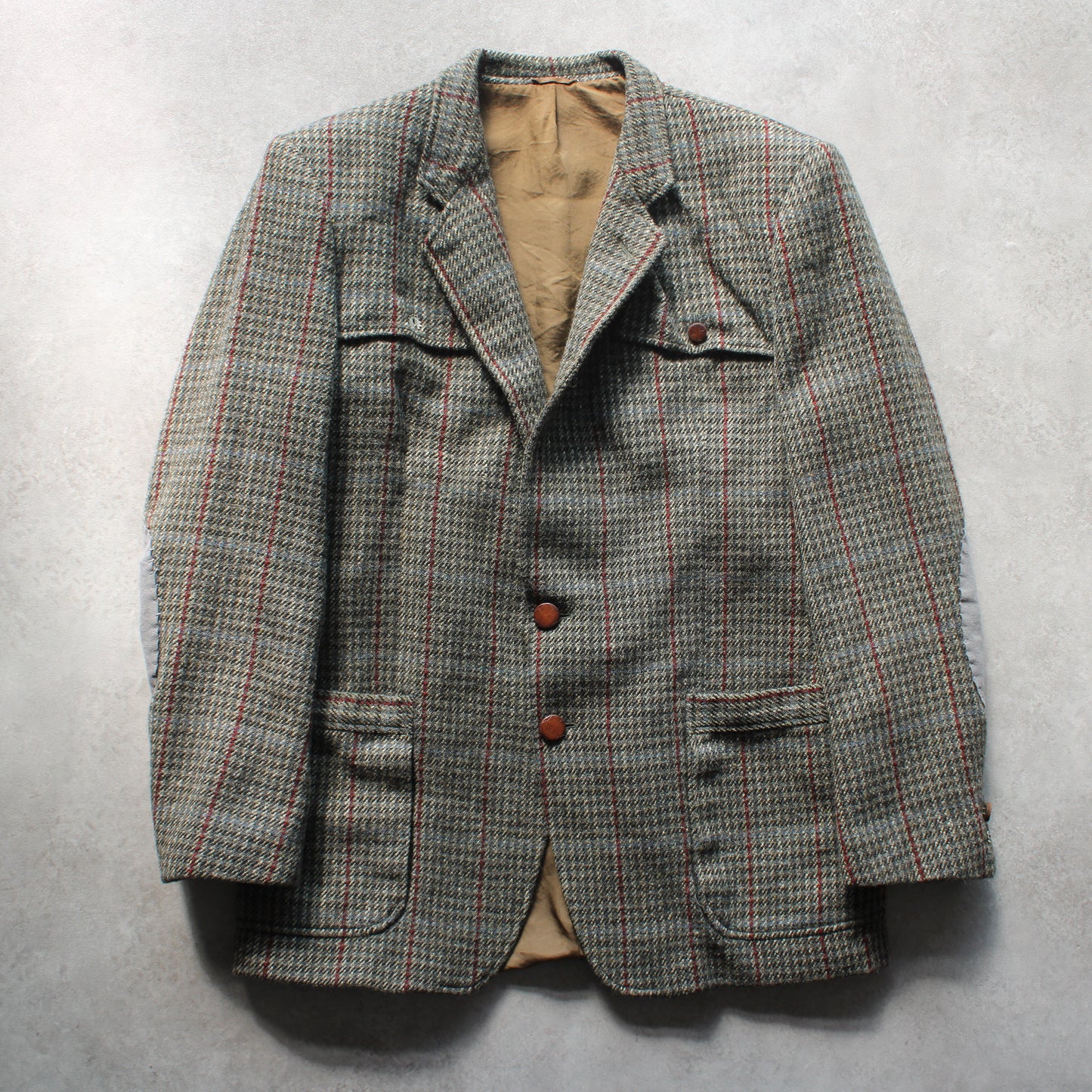 Vintage LEBOLE Checked Wool Blazer (Man-L)